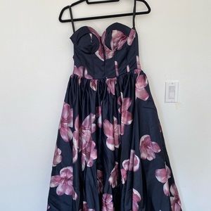 Satin Floral Gown